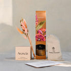 Wildflowers diffuser, Arencia Rice Mochi Cleanser og ansiktsklut i bambus i Gjenskinn gaveeske