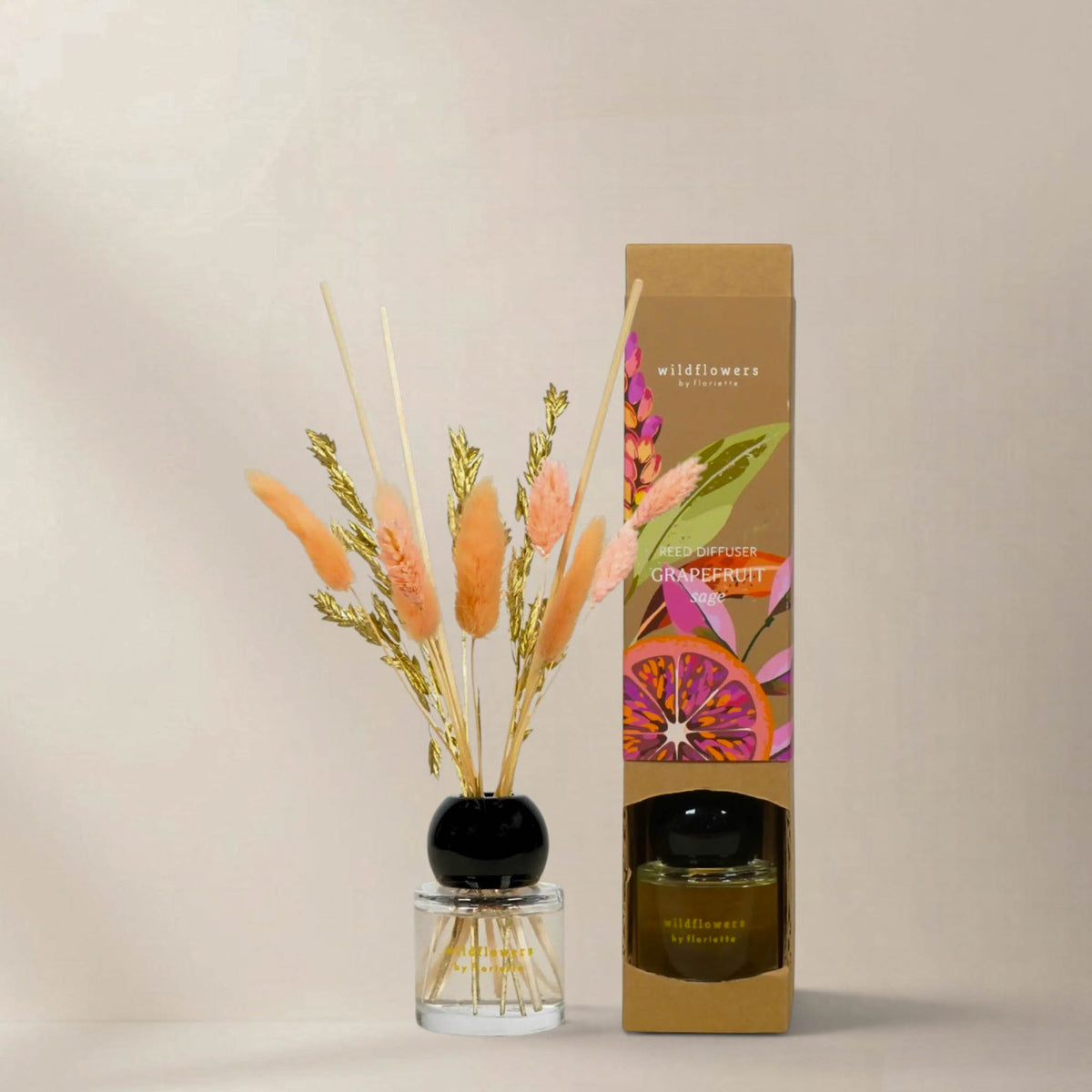Wildflowers by Floriëtte reed diffuser i Gjenskinn gaveeske
