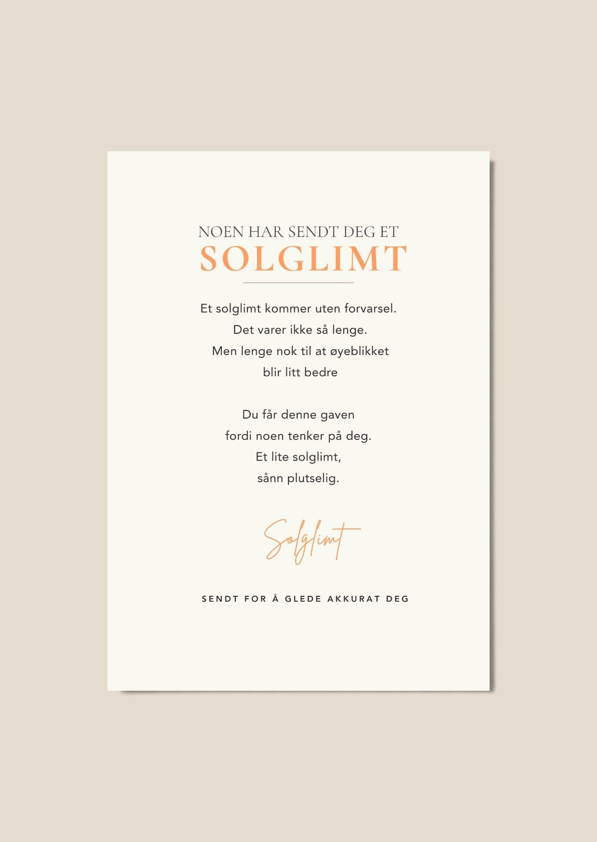 SE SOLGLIMT